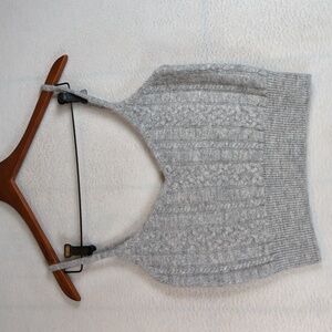 Revolve House of Harlow 1960 Gray Cableknit Crop‎ Top M
